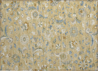 Piper Looms Chantille Floral ACN1006 Wheat Machine Washable Area Rug Scatter Main Image