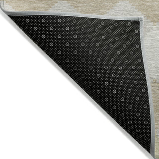 Piper Looms Chantille Geometric ACN1007 Beige Machine Washable Area Rug Backing Image