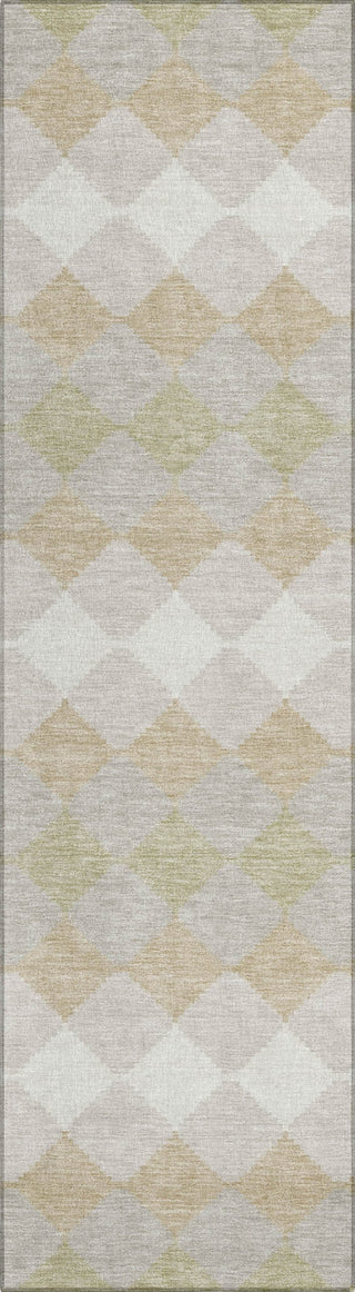 Piper Looms Chantille Geometric ACN1007 Beige Machine Washable Area Rug Runner Main Image