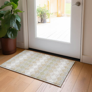 Piper Looms Chantille Geometric ACN1007 Beige Machine Washable Area Rug Scatter Lifestyle Image Feature