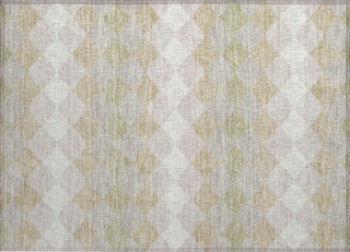 Piper Looms Chantille Geometric ACN1007 Beige Machine Washable Area Rug Scatter Main Image