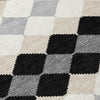 Piper Looms Chantille Geometric ACN1007 Black Machine Washable Area Rug Swatch Image