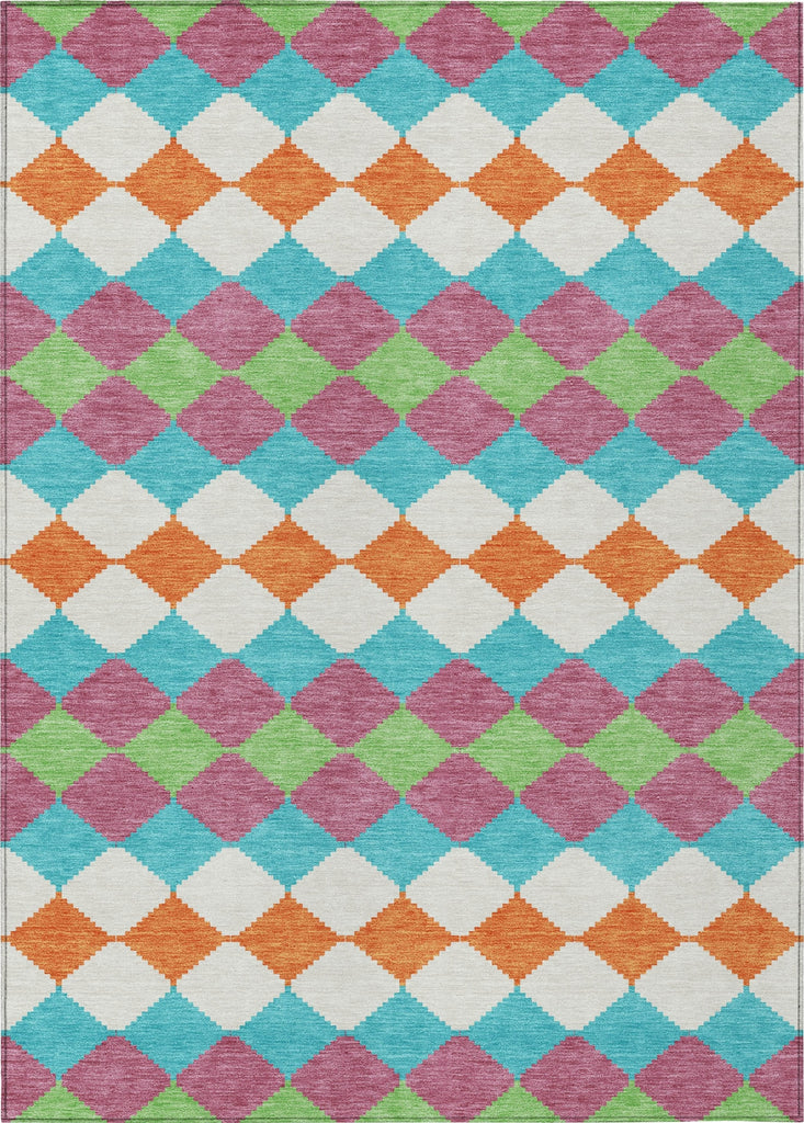 Piper Looms Chantille Geometric ACN1007 Blush Machine Washable Area Rug main image