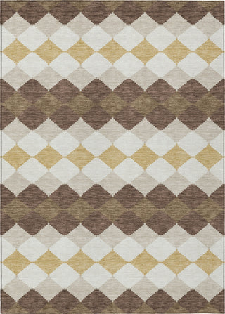 Piper Looms Chantille Geometric ACN1007 Brown Machine Washable Area Rug main image
