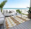 Piper Looms Chantille Geometric ACN1007 Copper Machine Washable Area Rug Outdoor Lifestyle Image Feature