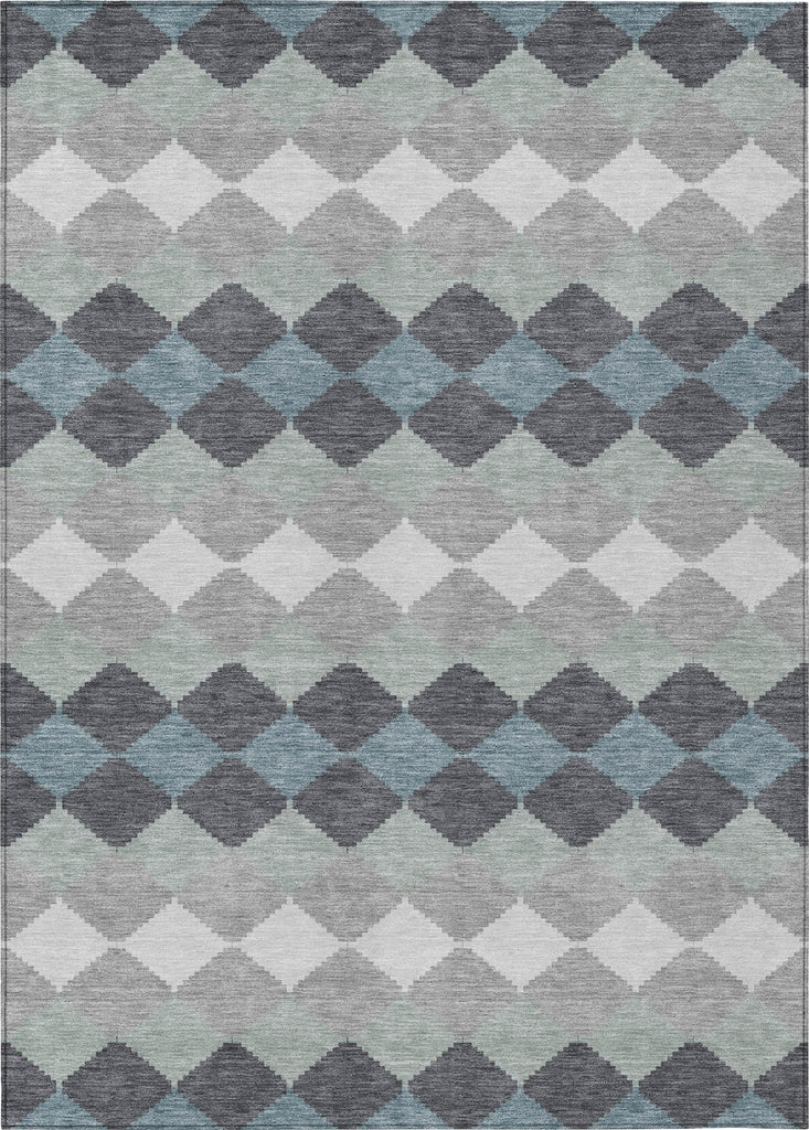 Piper Looms Chantille Geometric ACN1007 Gray Machine Washable Area Rug main image