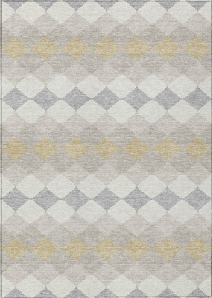 Piper Looms Chantille Geometric ACN1007 Ivory Machine Washable Area Rug main image