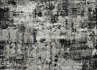 Piper Looms Chantille Abstract ACN1008 Black Machine Washable Area Rug Scatter Main Image