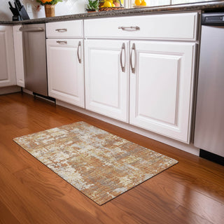 Piper Looms Chantille Abstract ACN1008 Copper Machine Washable Area Rug Scatter Lifestyle Image Feature
