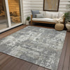 Piper Looms Chantille Abstract ACN1008 Gray Machine Washable Area Rug Outdoor Lifestyle Image Feature