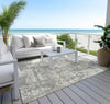 Piper Looms Chantille Abstract ACN1008 Gray Machine Washable Area Rug Outdoor Lifestyle Image Feature