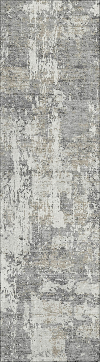 Piper Looms Chantille Abstract ACN1008 Gray Machine Washable Area Rug Runner Main Image