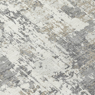 Piper Looms Chantille Abstract ACN1008 Gray Machine Washable Area Rug Swatch Image
