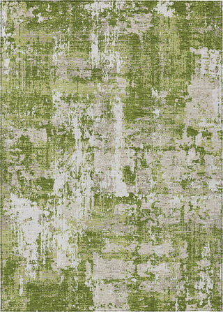 Piper Looms Chantille Abstract ACN1008 Green Machine Washable Area Rug main image