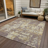 Piper Looms Chantille Abstract ACN1008 Lavender Machine Washable Area Rug Outdoor Lifestyle Image Feature
