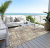 Piper Looms Chantille Abstract ACN1008 Lavender Machine Washable Area Rug Outdoor Lifestyle Image Feature