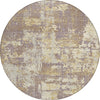 Piper Looms Chantille Abstract ACN1008 Lavender Machine Washable Area Rug Round Main Image