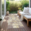 Piper Looms Chantille Abstract ACN1008 Lavender Machine Washable Area Rug Runner Outdoor Lifestyle Image Feature