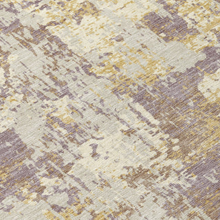 Piper Looms Chantille Abstract ACN1008 Lavender Machine Washable Area Rug Swatch Image