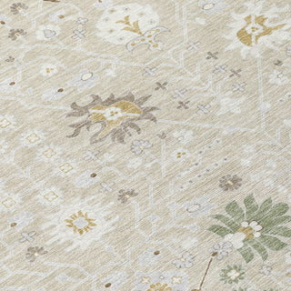 Piper Looms Chantille Traditional ACN1009 Beige Machine Washable Area Rug Swatch Image