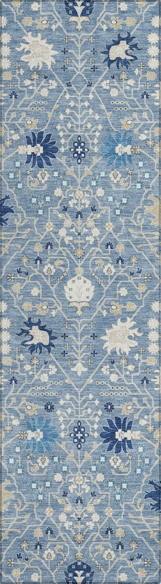 Piper Looms Chantille Traditional ACN1009 Denim Machine Washable Area Rug Runner Main Image