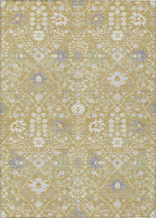 Piper Looms Chantille Traditional ACN1009 Gold Machine Washable Area Rug main image