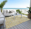 Piper Looms Chantille Traditional ACN1009 Gold Machine Washable Area Rug Outdoor Lifestyle Image Feature