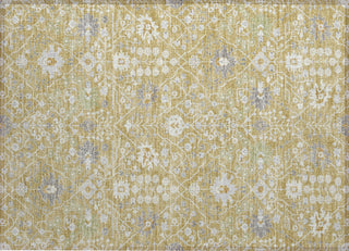 Piper Looms Chantille Traditional ACN1009 Gold Machine Washable Area Rug Scatter Main Image