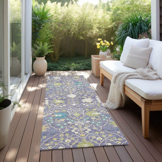 Piper Looms Chantille Traditional ACN1009 Lavender Machine Washable Area Rug Runner Outdoor Lifestyle Image Feature