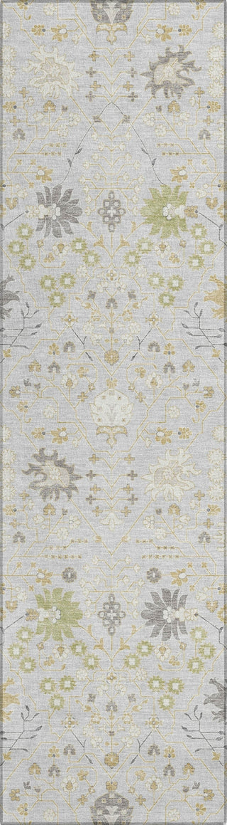 Piper Looms Chantille Traditional ACN1009 Silver Machine Washable Area Rug Runner Main Image