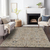 Piper Looms Chantille Traditional ACN1009 Taupe Machine Washable Area Rug Lifestyle Image Feature
