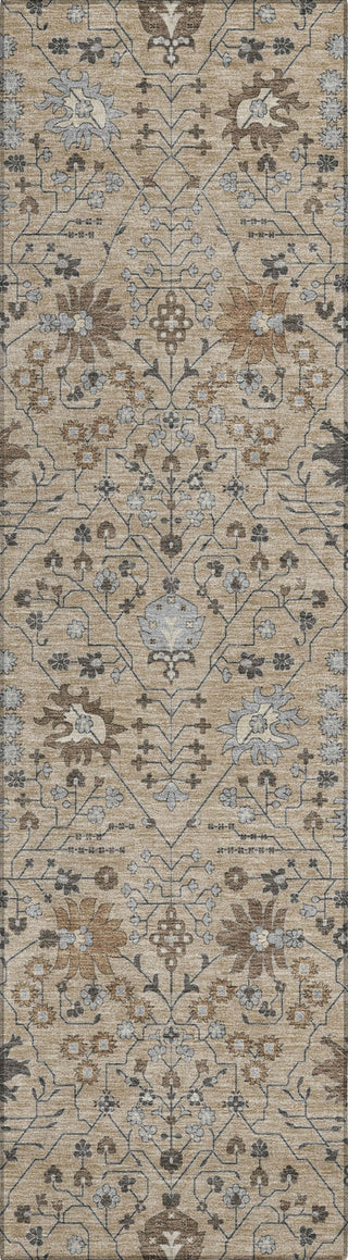Piper Looms Chantille Traditional ACN1009 Taupe Machine Washable Area Rug Runner Main Image