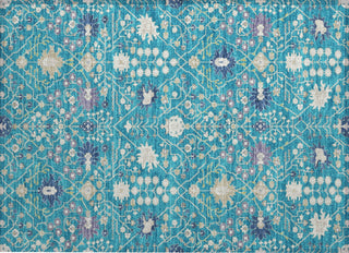Piper Looms Chantille Traditional ACN1009 Teal Machine Washable Area Rug Scatter Main Image