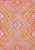 Piper Looms Chantille Tribal ACN1010 Coral Machine Washable Area Rug main image
