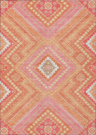 Piper Looms Chantille Tribal ACN1010 Coral Machine Washable Area Rug main image