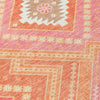 Piper Looms Chantille Tribal ACN1010 Coral Machine Washable Area Rug Swatch Image