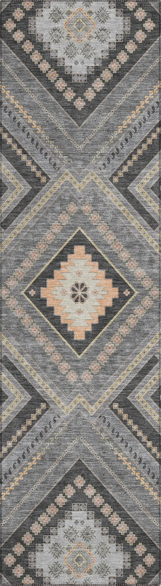Piper Looms Chantille Tribal ACN1010 Gray Machine Washable Area Rug Runner Main Image