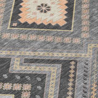 Piper Looms Chantille Tribal ACN1010 Gray Machine Washable Area Rug Swatch Image