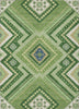 Piper Looms Chantille Tribal ACN1010 Green Machine Washable Area Rug main image