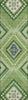 Piper Looms Chantille Tribal ACN1010 Green Machine Washable Area Rug Runner Main Image