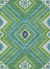 Piper Looms Chantille Tribal ACN1010 Lime Machine Washable Area Rug main image