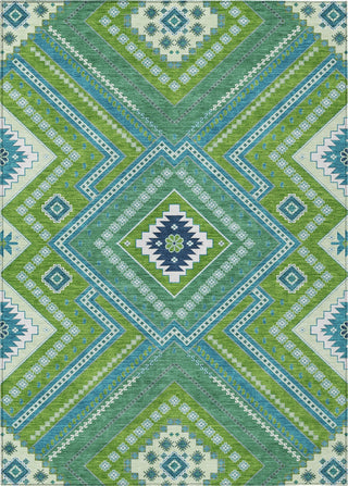 Piper Looms Chantille Tribal ACN1010 Lime Machine Washable Area Rug main image