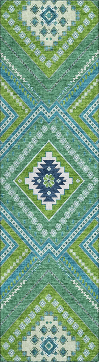 Piper Looms Chantille Tribal ACN1010 Lime Machine Washable Area Rug Runner Main Image