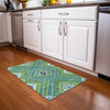 Piper Looms Chantille Tribal ACN1010 Lime Machine Washable Area Rug Scatter Lifestyle Image Feature