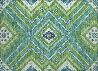 Piper Looms Chantille Tribal ACN1010 Lime Machine Washable Area Rug Scatter Main Image