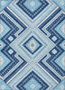 Piper Looms Chantille Tribal ACN1010 Navy Machine Washable Area Rug main image