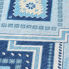 Piper Looms Chantille Tribal ACN1010 Navy Machine Washable Area Rug Swatch Image