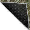 Piper Looms Chantille Tribal ACN1010 Olive Machine Washable Area Rug Backing Image