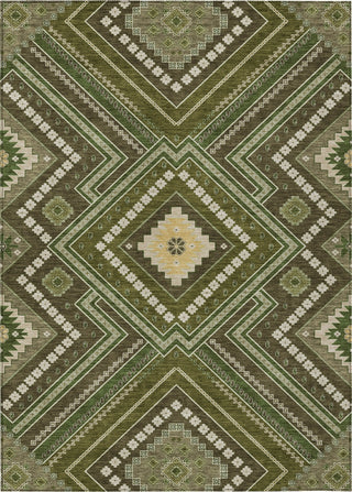 Piper Looms Chantille Tribal ACN1010 Olive Machine Washable Area Rug main image