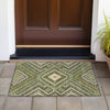 Piper Looms Chantille Tribal ACN1010 Olive Machine Washable Area Rug Scatter Outdoor Lifestyle Image Feature